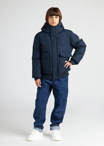 Blouson enfants chaud pour l'hiver Pyrenex Algot amiral