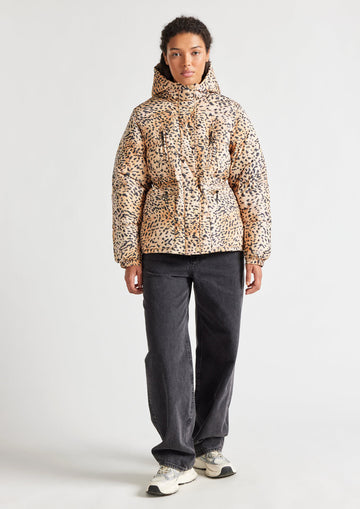 Doudoune Talitha pour femme Pyrenex x Roseanna imprimé léopard Wild print
