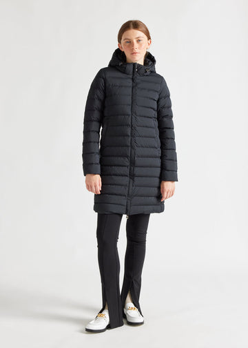 Doudoune longue à capuche femme Pyrenex Spoutnic Black